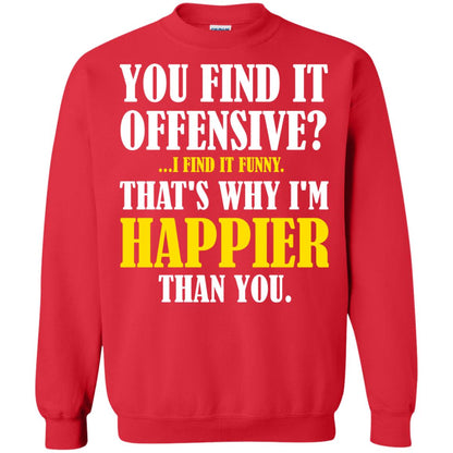 You Find It Offensive I Find It Funny T-shirt Red