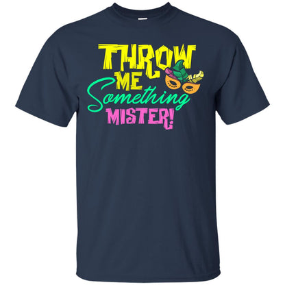 Mardi Gras T-shirt Throw Me Something Mister Navy