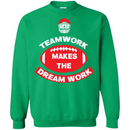 Football T-shirt TeamWork Makes The Dreamwork Irish Green