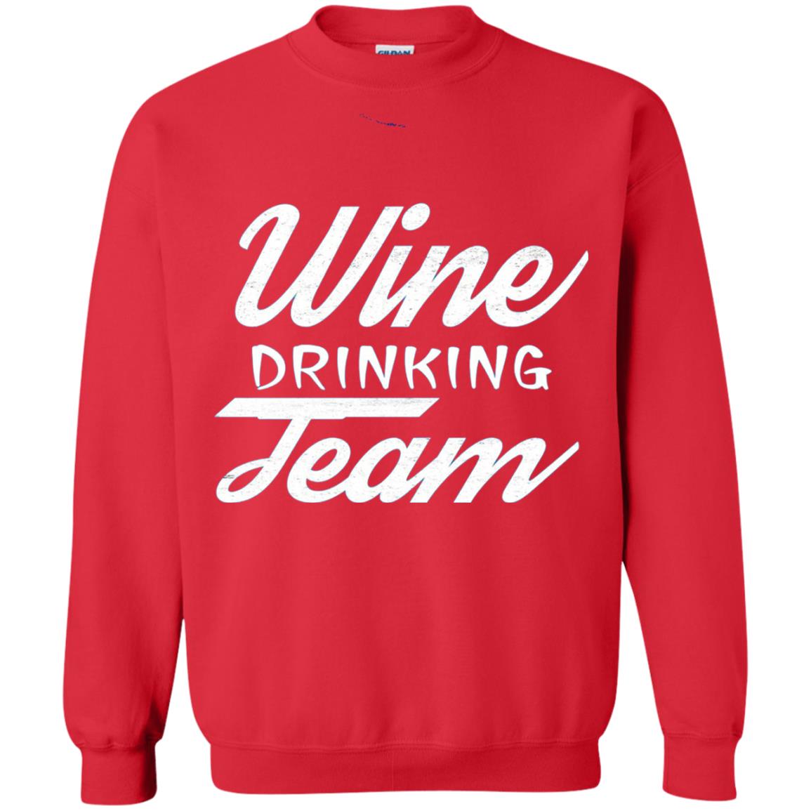 Wine Lover T-shirt Wine Drinking Team Red