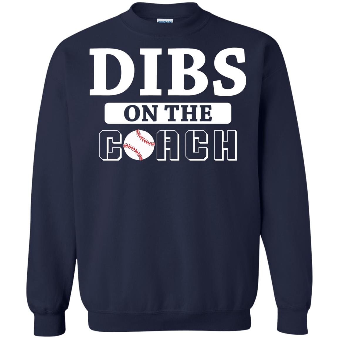 Dibs On The Coach Baseball T-shirt Navy