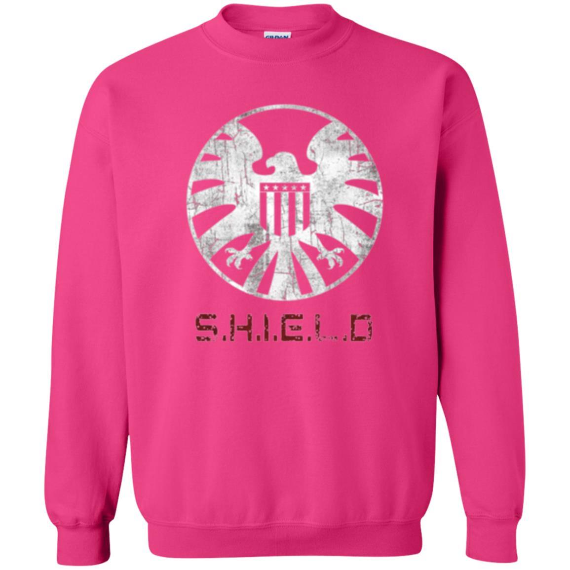 Film T-shirt Agents Of Shield Distressed Logo Graphic Heliconia