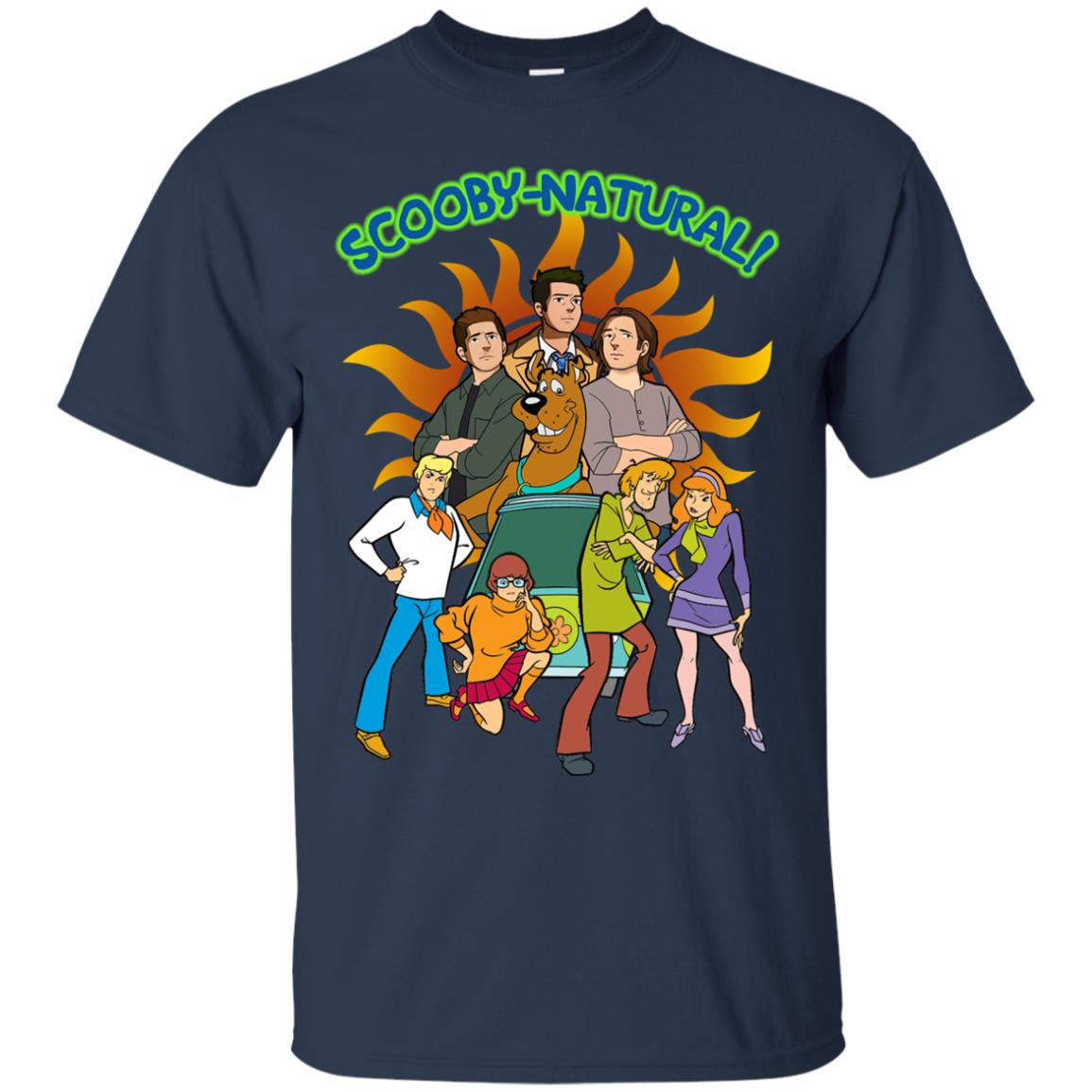 Scooby Natural Mystery Team Cartoon Shirt Navy