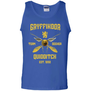 Gryffindor Quiddith Team Seeker Est 1092 Harry Potter ShirtG220 Gildan 100% Cotton Tank Top