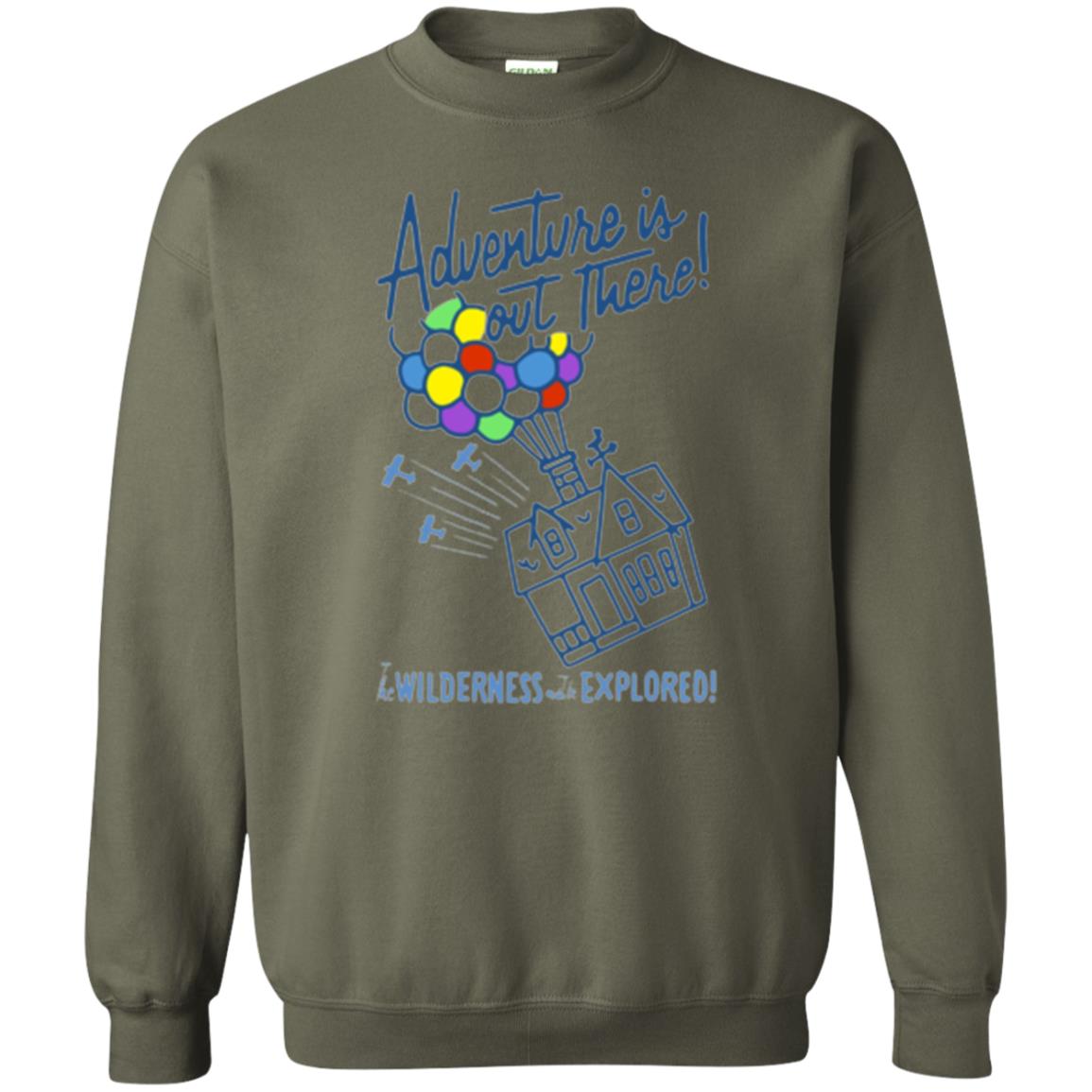 Adventure Is Out There T-shirt Military Green