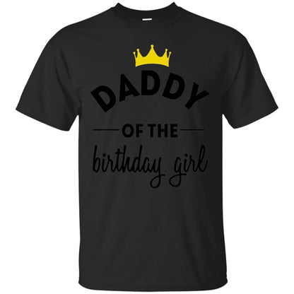 Daddy Of The Birthday Girl Party T-shirt Black