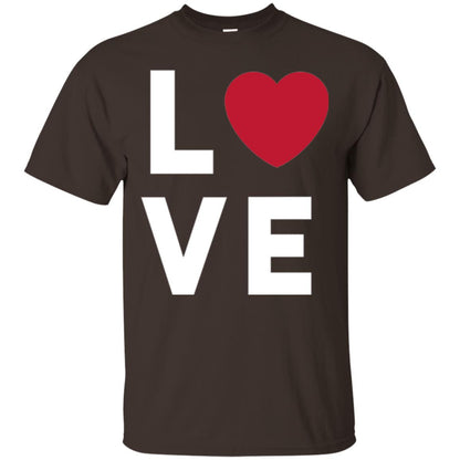 Love Heart T-shirt Dark Chocolate