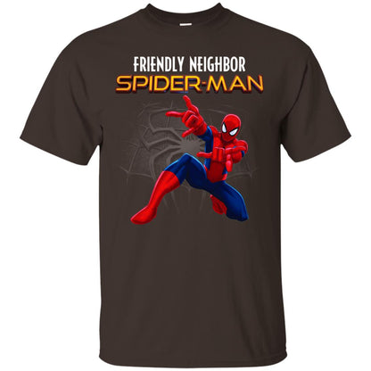 Friendly Neighbor Spider Man Movie Fan T-shirt Dark Chocolate