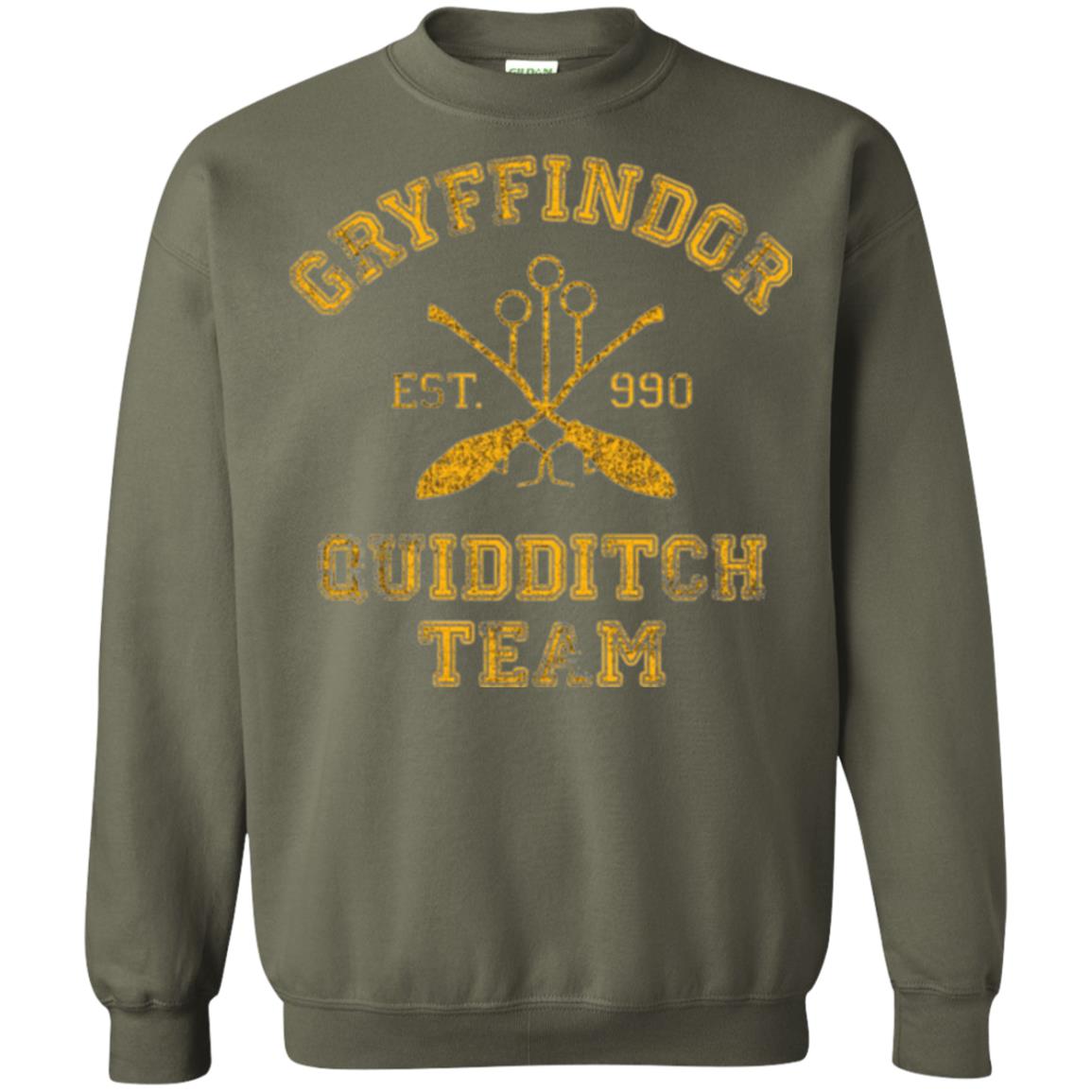 Gryffindor Quidditch Team T-shirt Military Green