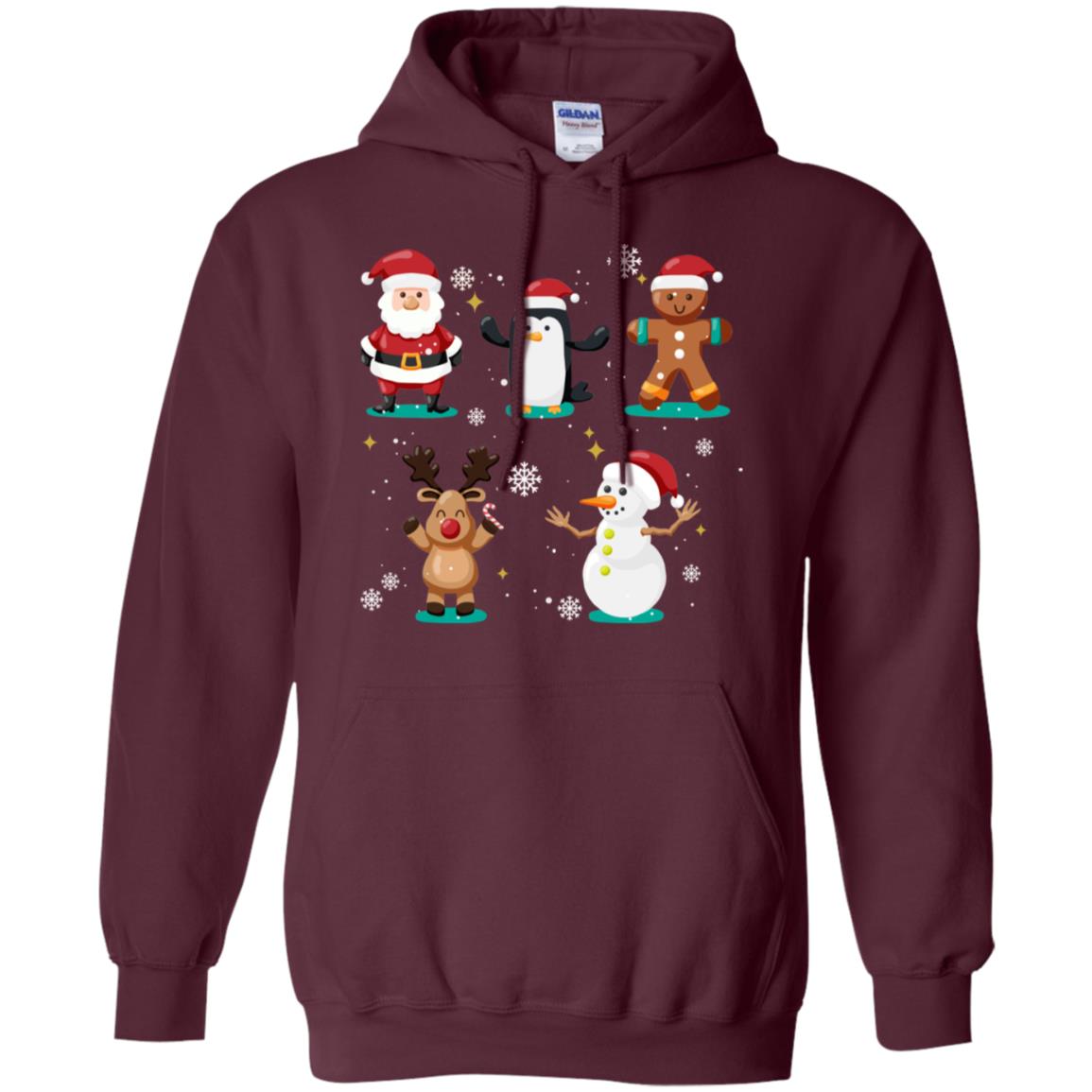 Christmas Character Ideas Gift Shirt Maroon