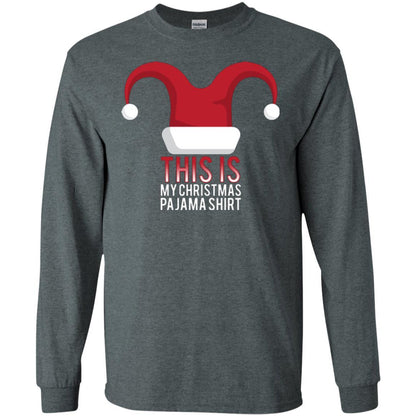 Christmas T-shirt This Is My Christmas Pajama Shirt Dark Heather