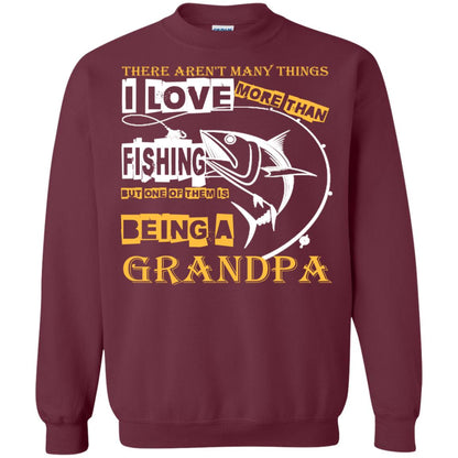 But One Of Them Is Being A Grandpa Papa T-shirt Maroon