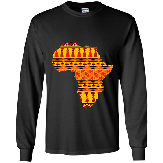 African Pride Ankara Tribal Pattern T-shirt Black