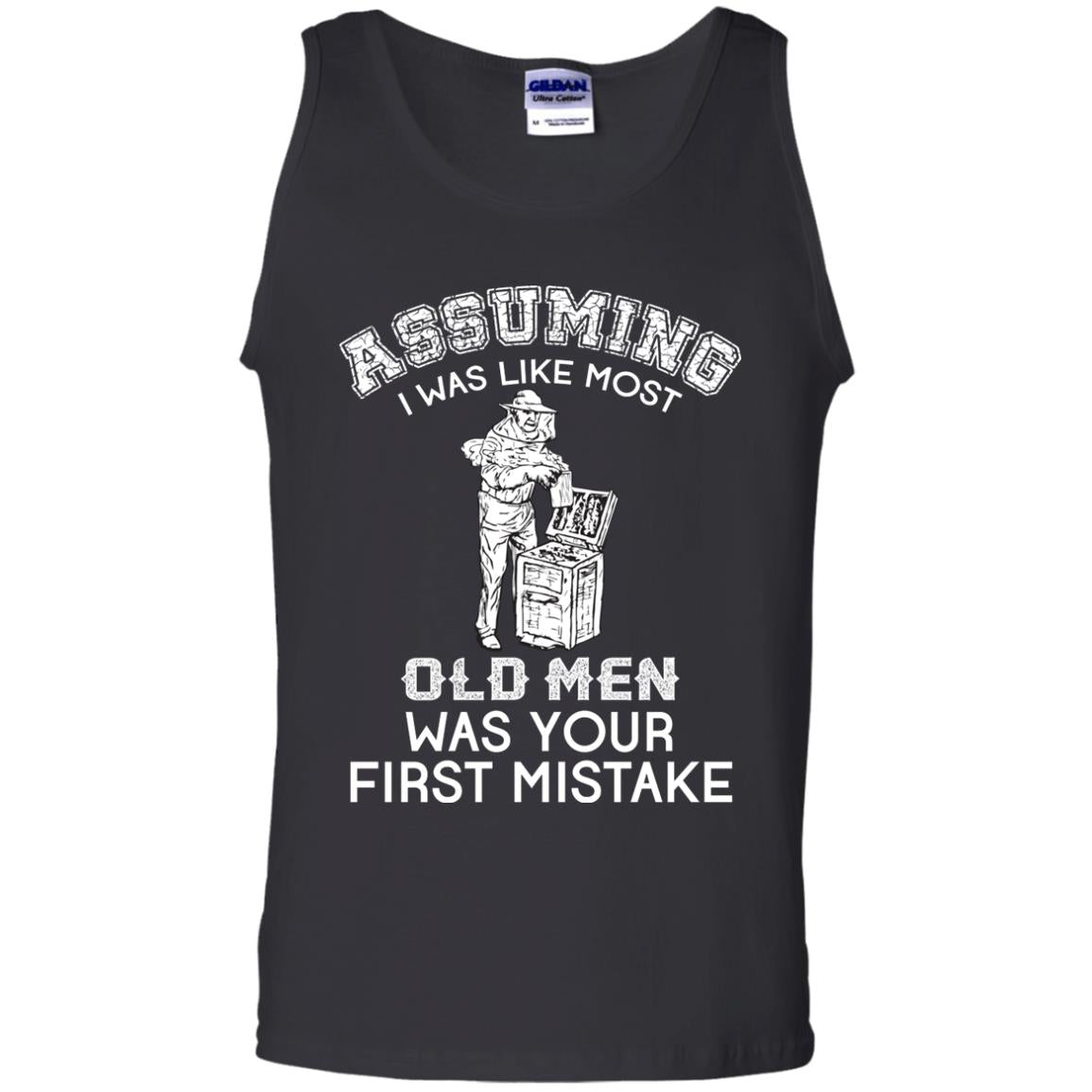Assuming I Was Like Most Old Men Beekeeper T-shirt Black