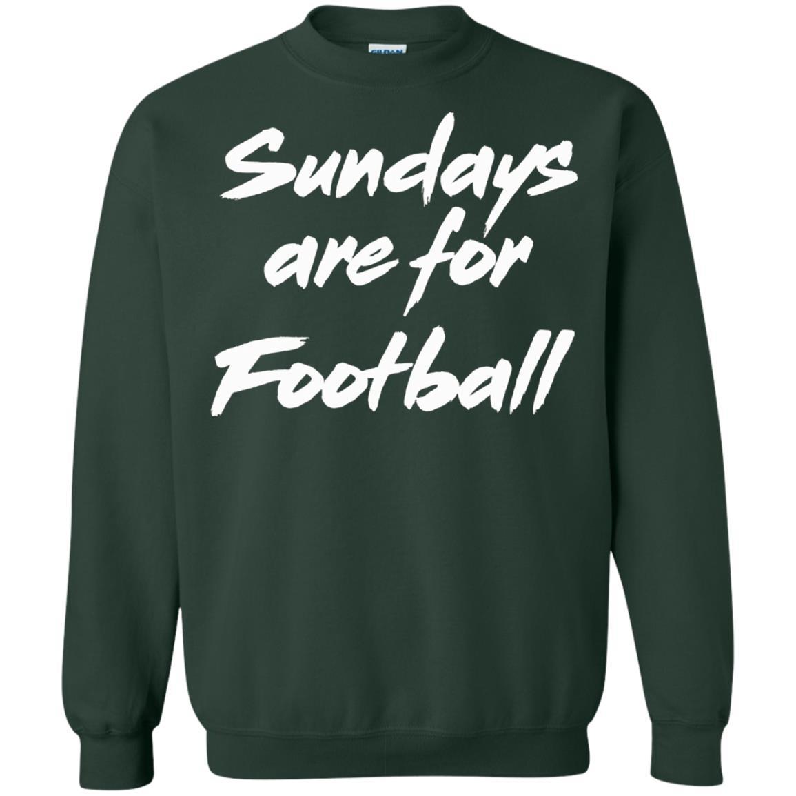 Football Lover T-shirt Sundays Are For Football Forest Green