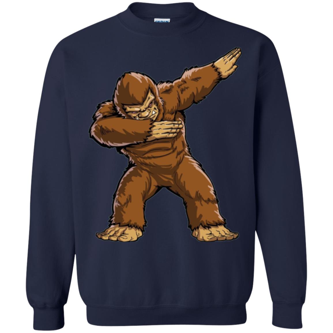 Monkey T-shirt Bigfoot Sasquatch Dabbing Navy