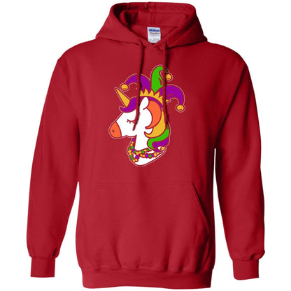 Unicorn Funny Mardi Gras T-shirt Red
