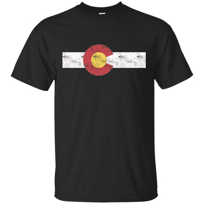 Colorado State Flag T-shirt Patriotic Colorado Day Black
