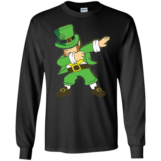 Dabbing Leprechaun Irish Dab Dance St Patrick_s Day T-shirt Black
