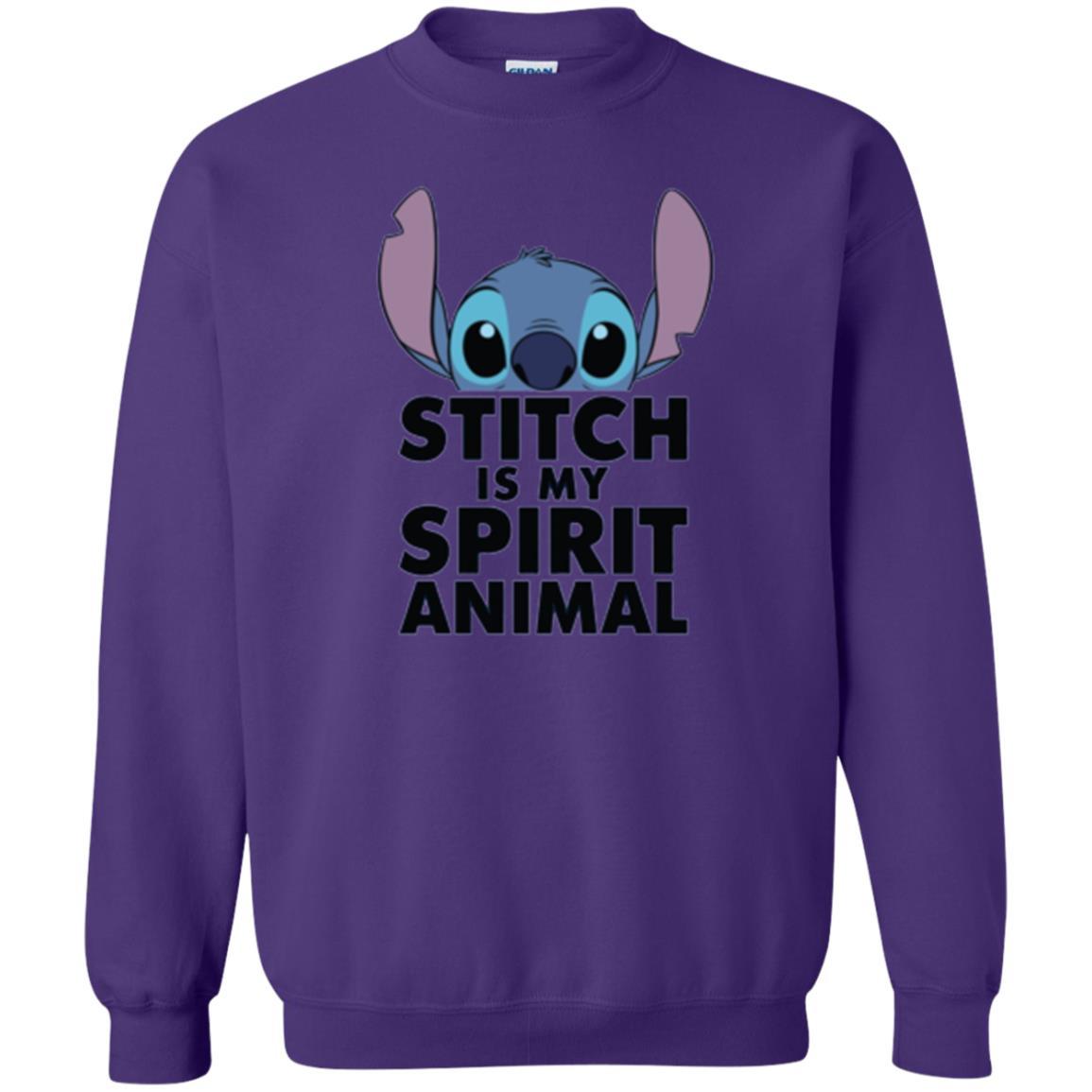 Disney Stitch Is My Spirit Animal T-shirt Purple