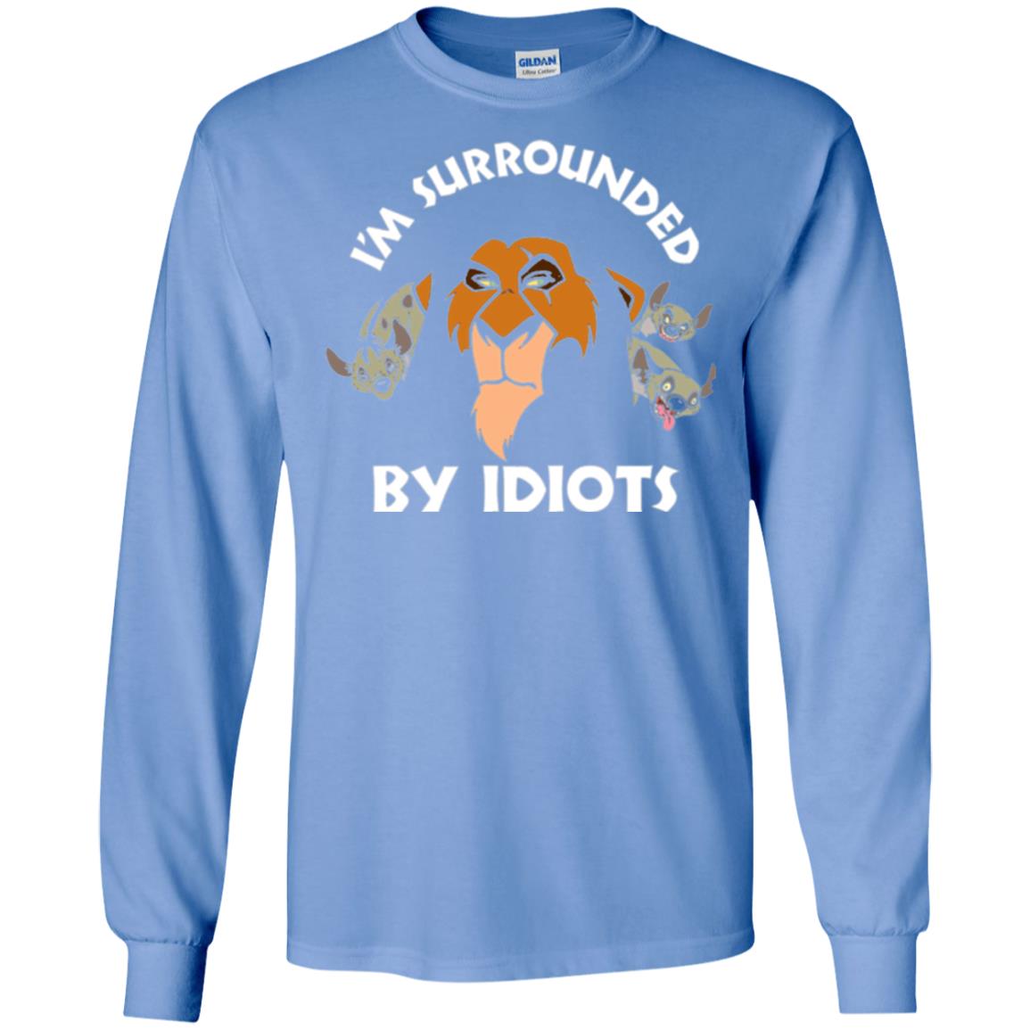 Disney Lion King T-shirt Scar Surrounded By Idiots Carolina Blue