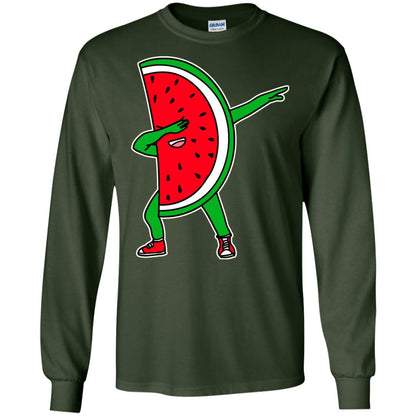 Dabbing Watermelon Shirt Forest Green