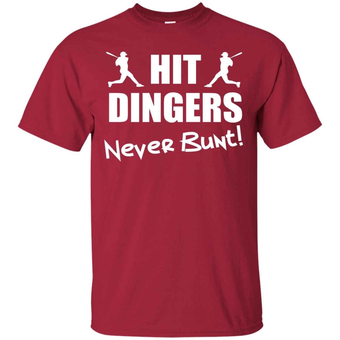 Hit Dingers Never Bunt Premium Shirt Cardinal
