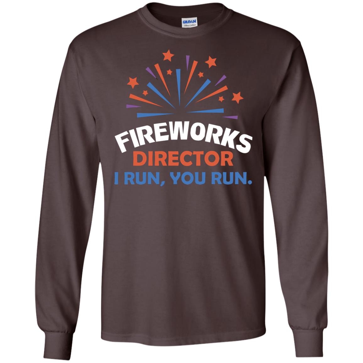 Fireworks Director I Run You Run Shirt Dark Chocolate