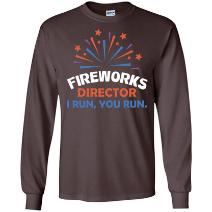Fireworks Director I Run You Run Shirt Dark Chocolate