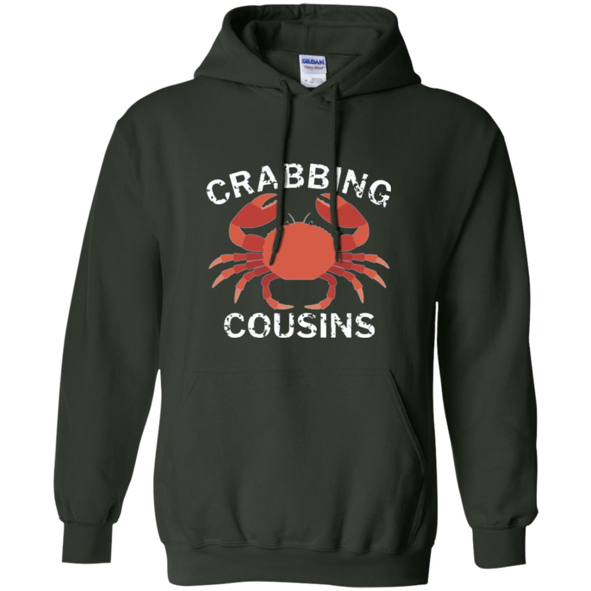 Fishing Lovers T-shirt Crabbing Cousins Forest Green