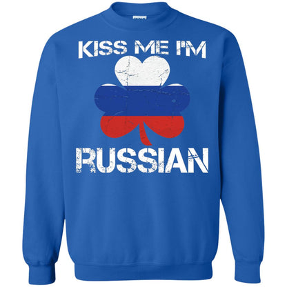 Kiss Me Russian Distressed St. Patrick_s Day 2018 T-shirt Royal