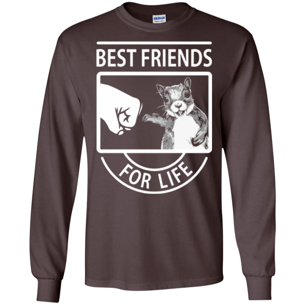 Squirrel T-shirt Best Friend For Life T-shirt Dark Chocolate