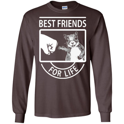 Squirrel T-shirt Best Friend For Life T-shirt Dark Chocolate