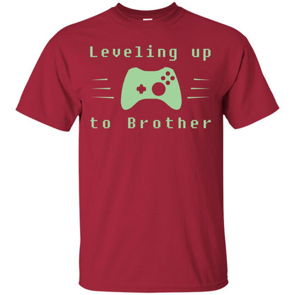 Rata-leveling Up To Brother Gaming Family Shirt Cardinal