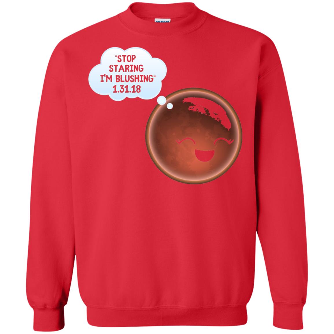 Celestial Total Lunar Eclipse 2018 T-shirt Funny Meme Red