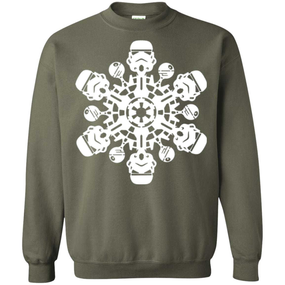 Christmas T-shirt Star Wars Stormtrooper Snowflake Military Green