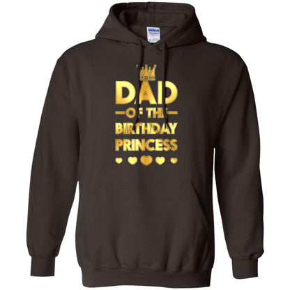 Dad Of The Birthday Princess Family T-shirt Dark Chocolate
