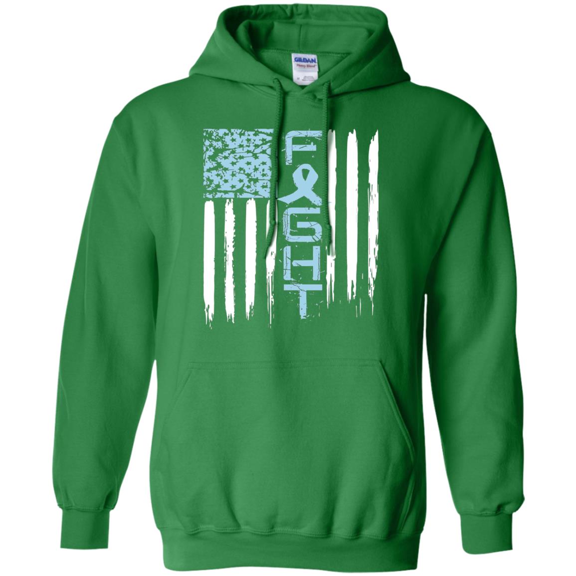 Fight Hope Prostate Cancer Awareness Cancer T-shirt Irish Green