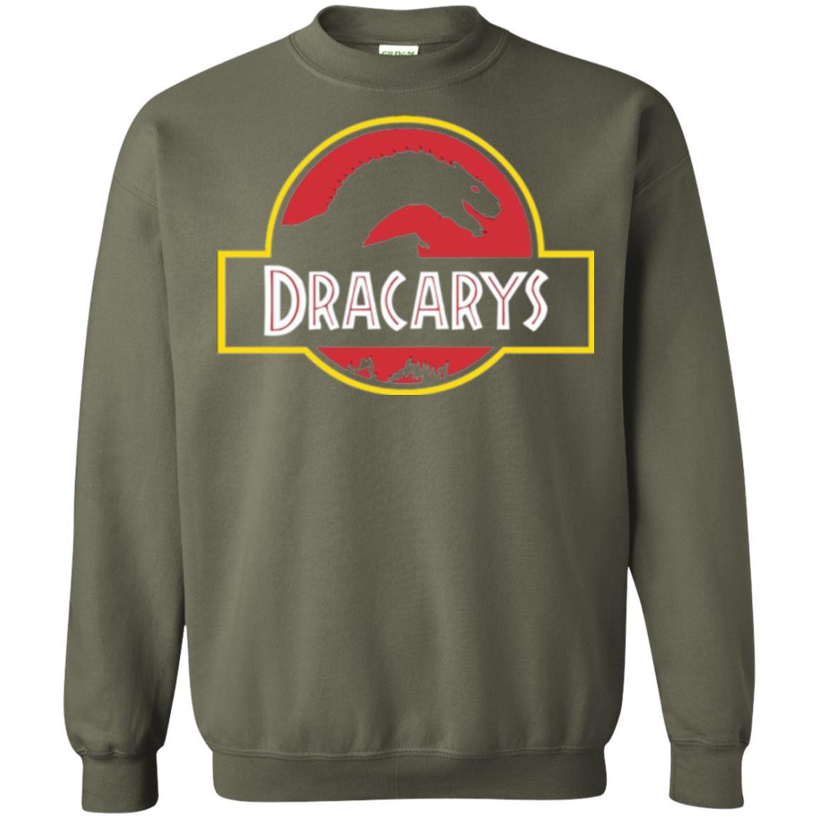 Dinosaur T-shirt Dracarys Dragon Parody Military Green