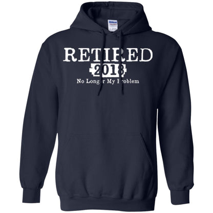 Retired T-shirt 2018 No Longer My Problem Navy