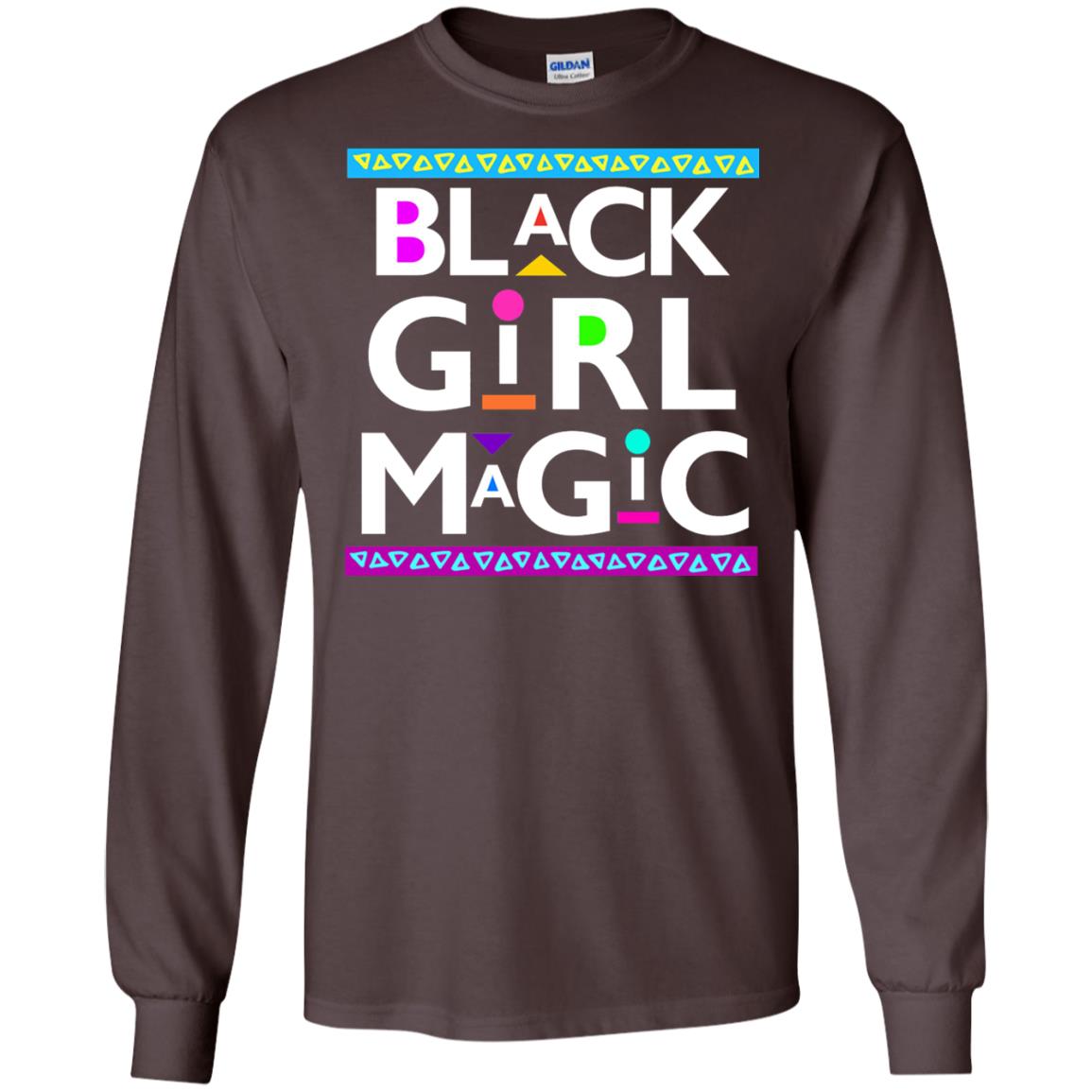 Black Girl Magic T-shirt Women_s Black History Dark Chocolate