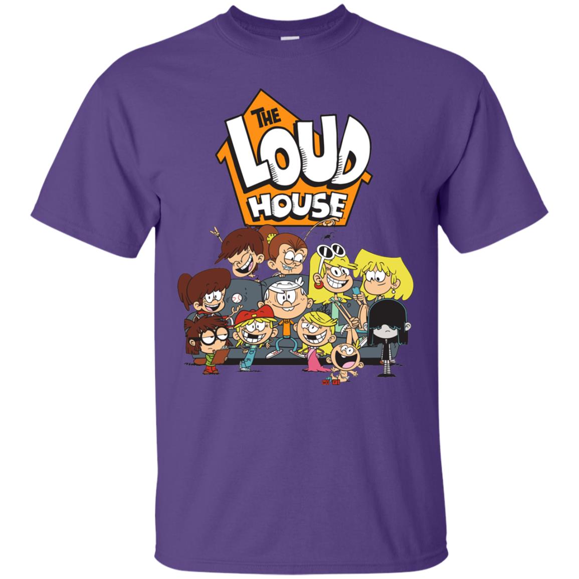 Nickelodeon The Loud House Character T-shirt Purple