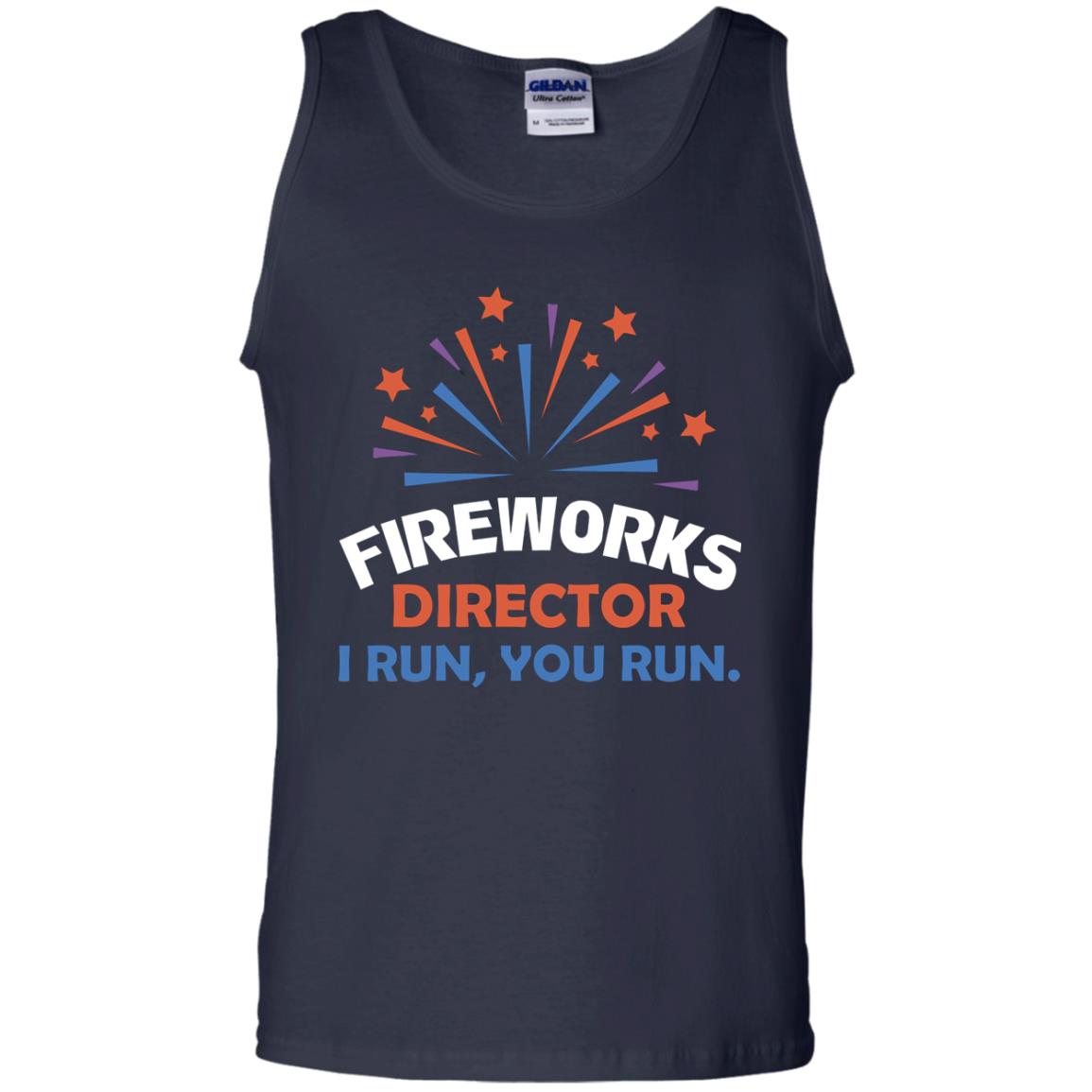 Fireworks Director I Run You Run Shirt Navy