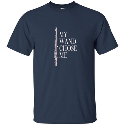 Flute Lover T-shirt My Wand Chose Me Navy