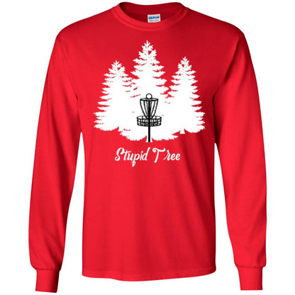 Disc Golf T-shirt Stupid Tree Red