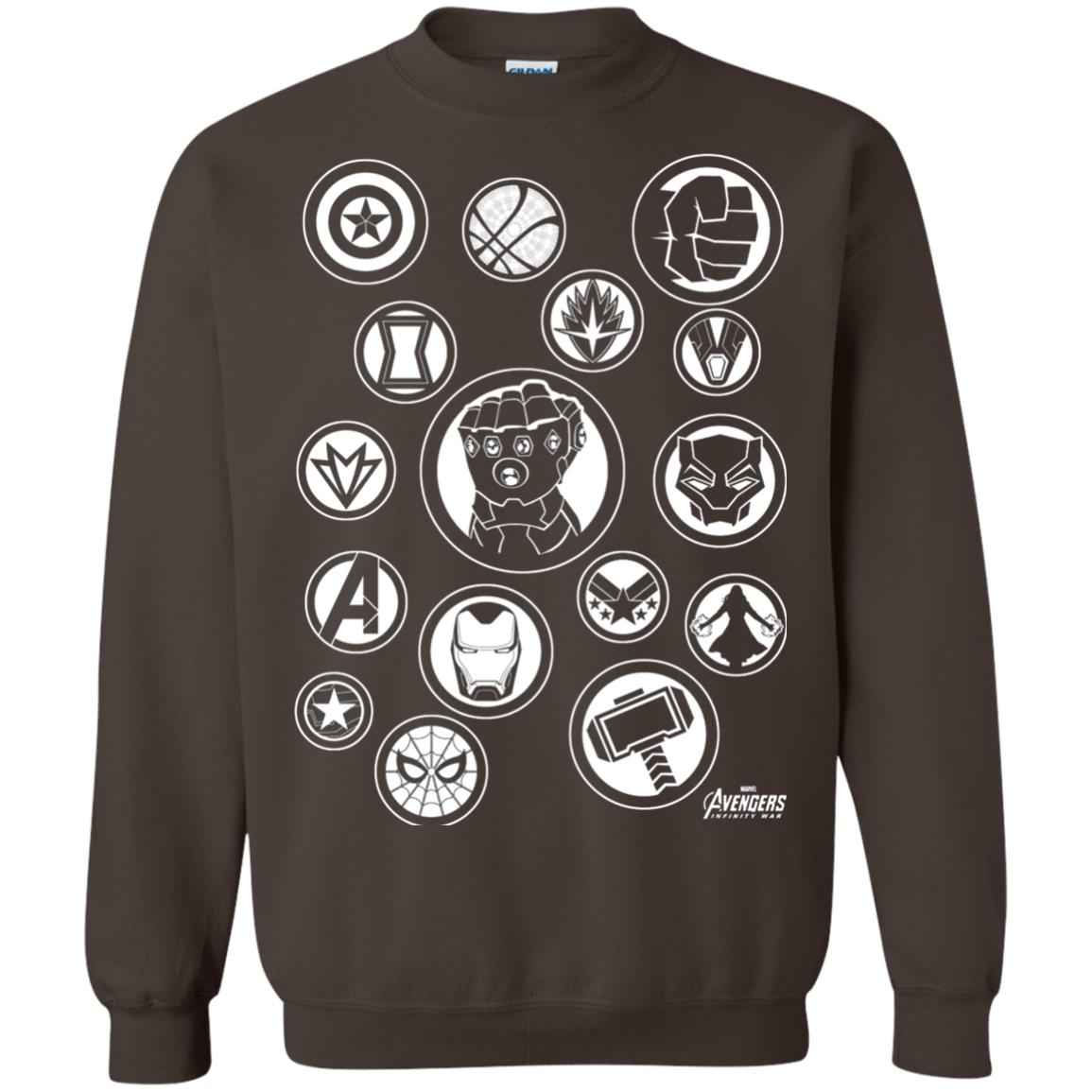 Infinity War Tonal Hero Icon Movie T-shirt Dark Chocolate