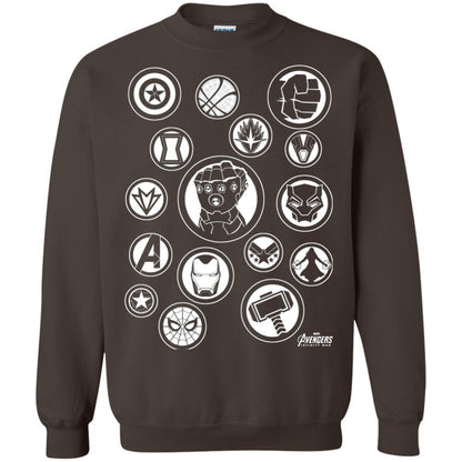 Infinity War Tonal Hero Icon Movie T-shirt Dark Chocolate