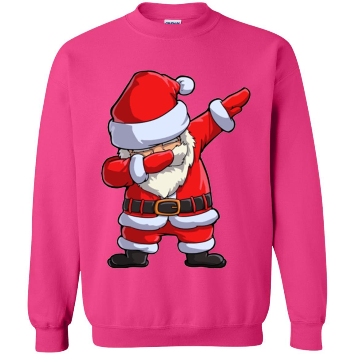 Christmas T-shirt Dabbing Santa Claus Heliconia