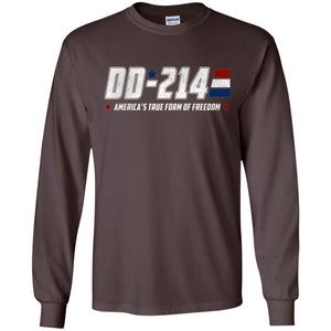Military T-shirt Dd-214 America_s True Form Of Freedom
