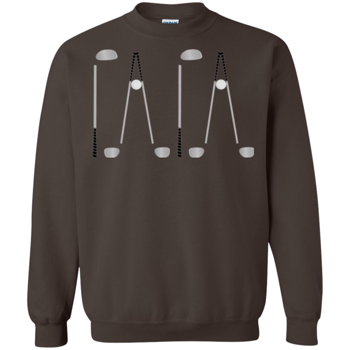 Golf Lovers T-shirt Papa Dark Chocolate